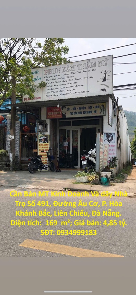 Cần Bán MT Kinh Doanh Và dãy Nhà Trọ Số 491, Đường Âu Cơ, P. Hòa Khánh Bắc, Liên Chiểu, Đà Nẵng. - Ảnh chính