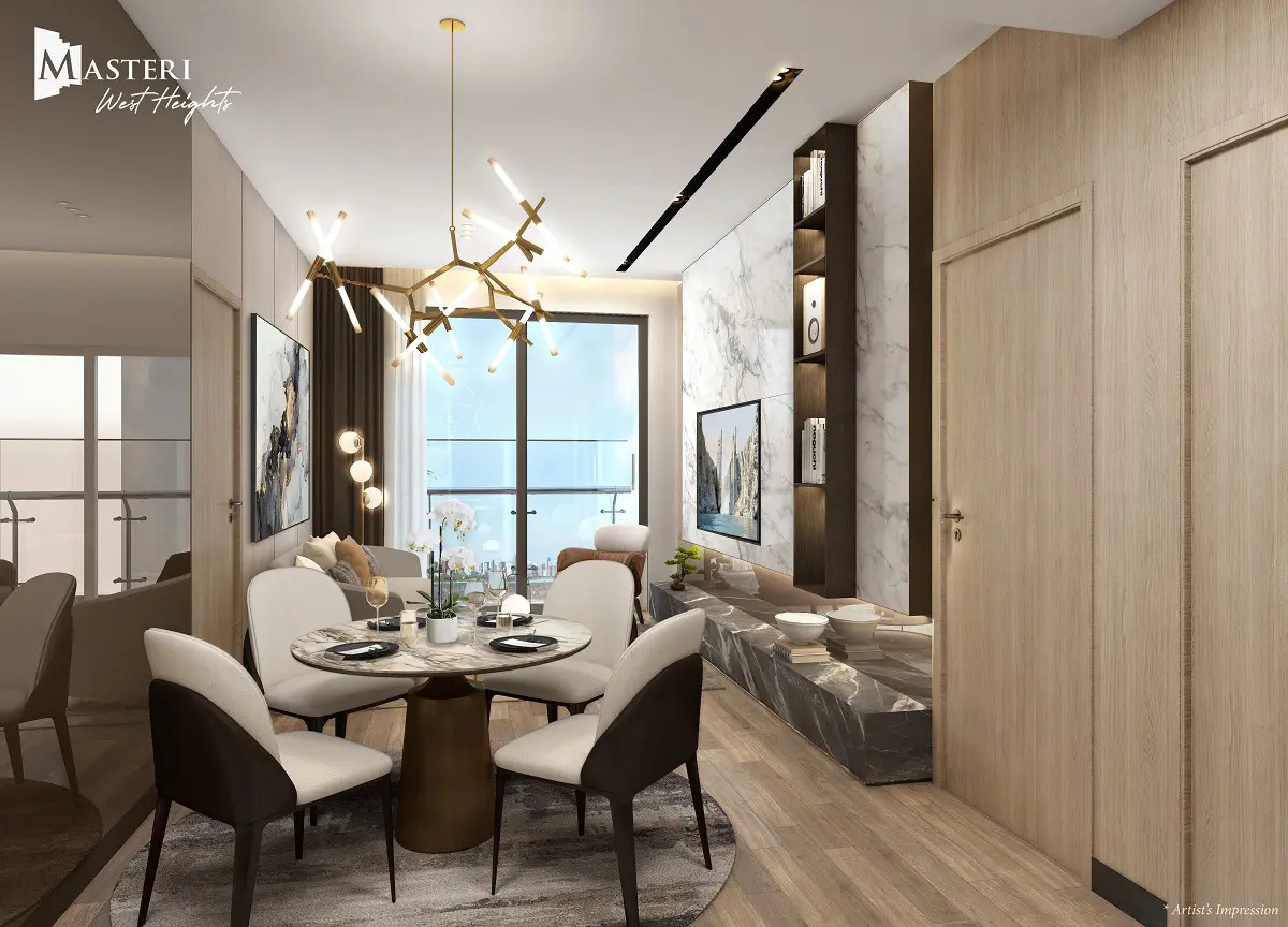 Masteri West Hight - CĂN HỘ 2 PHÒNG NGỦ - 62m2 Bếp Giấu - Sẵn Sổ Giao Dịch Ngay Chỉ 4.8 Tỷ TL - Ảnh chính