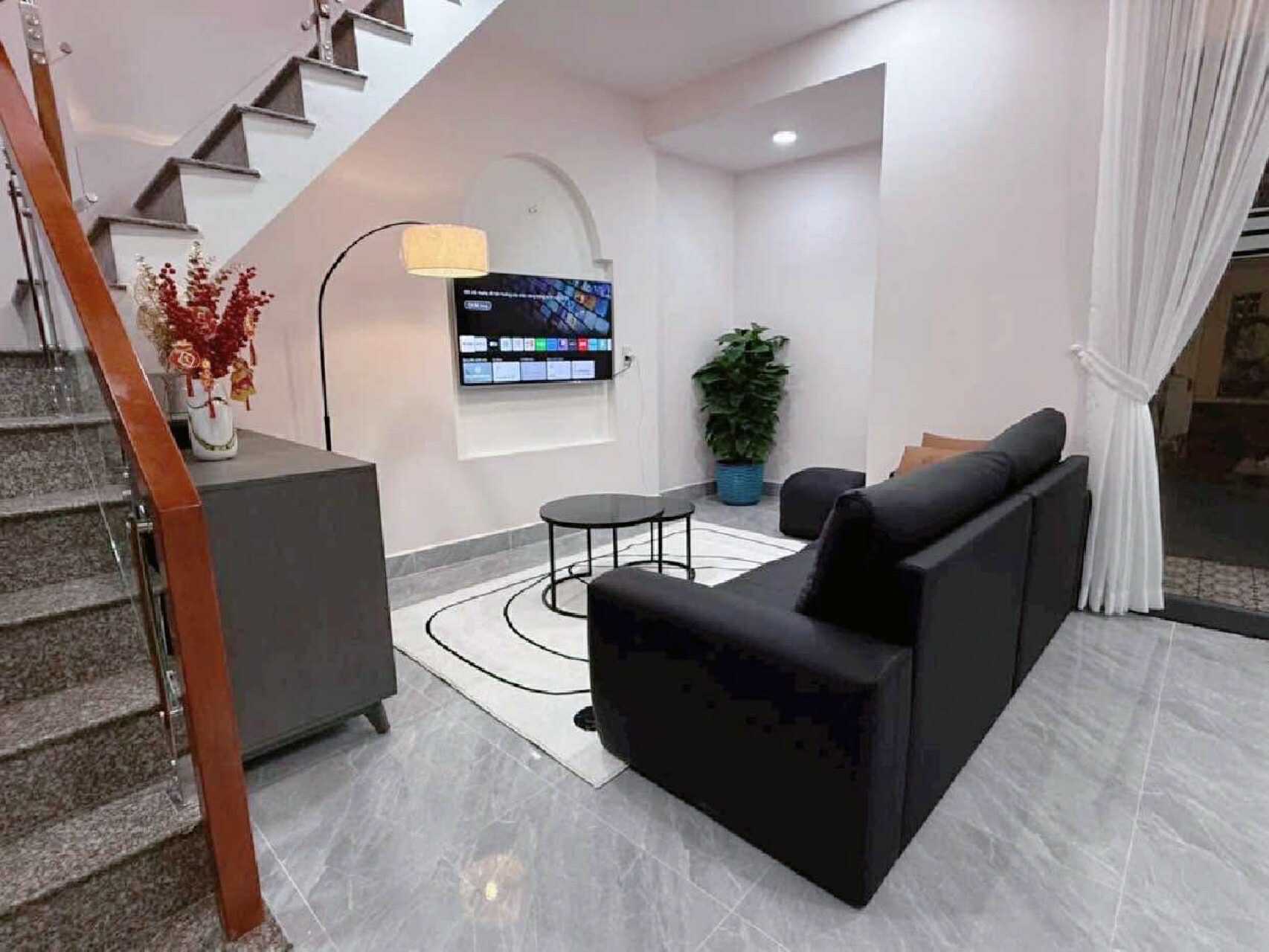 Căn góc hxh full nt Thới An 16 Q12 , 42m2-2tang , thiết kế homestay độc lạ , 4 tỷ nhỉnh 0932030061 - Ảnh 2