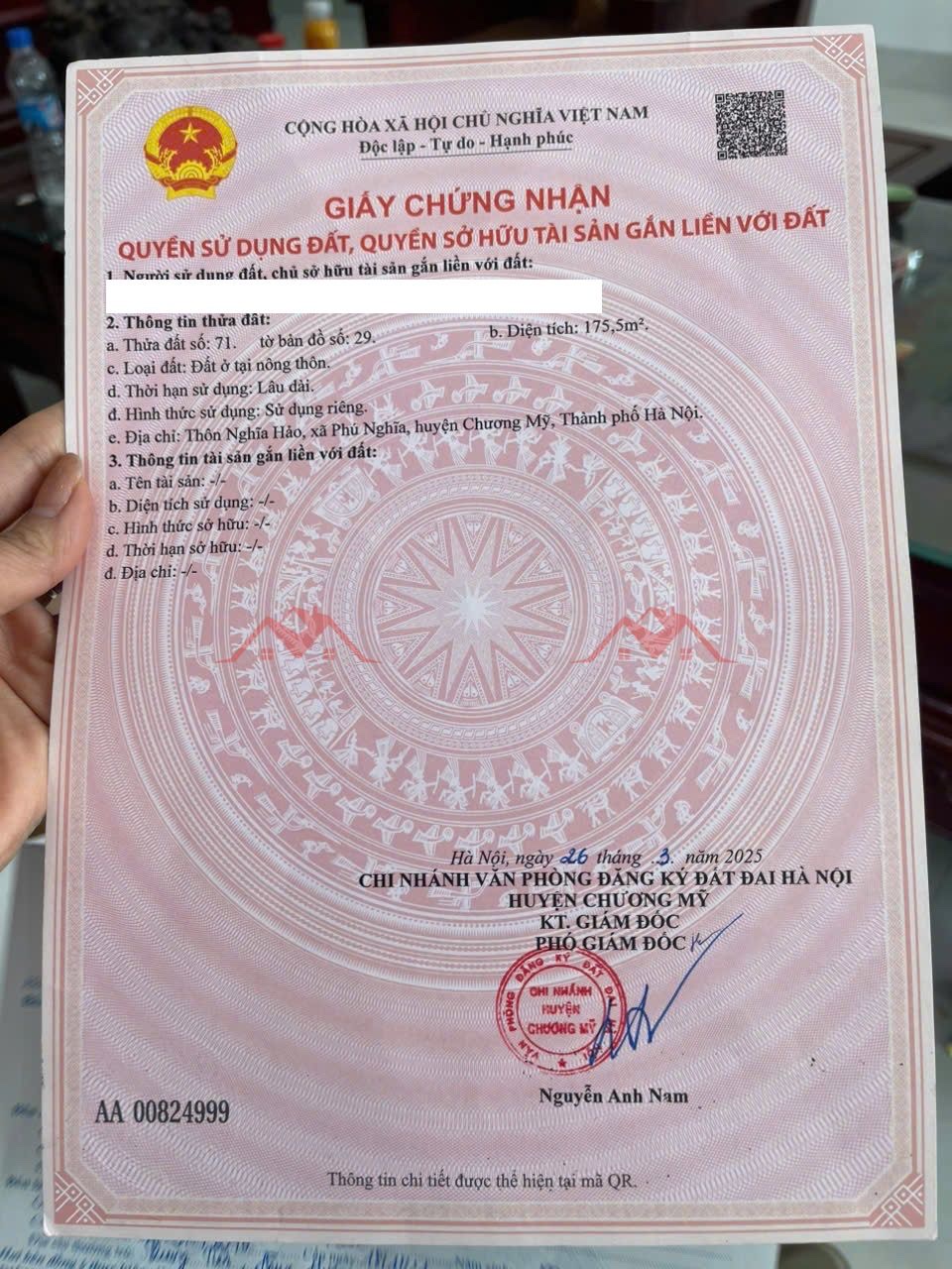 CHÍNH CHỦ BÁN LÔ ĐẤT 84,2M TẠI PHÚ NGHĨA-CHƯƠNG MỸ-HÀ NỘI - Ảnh 1