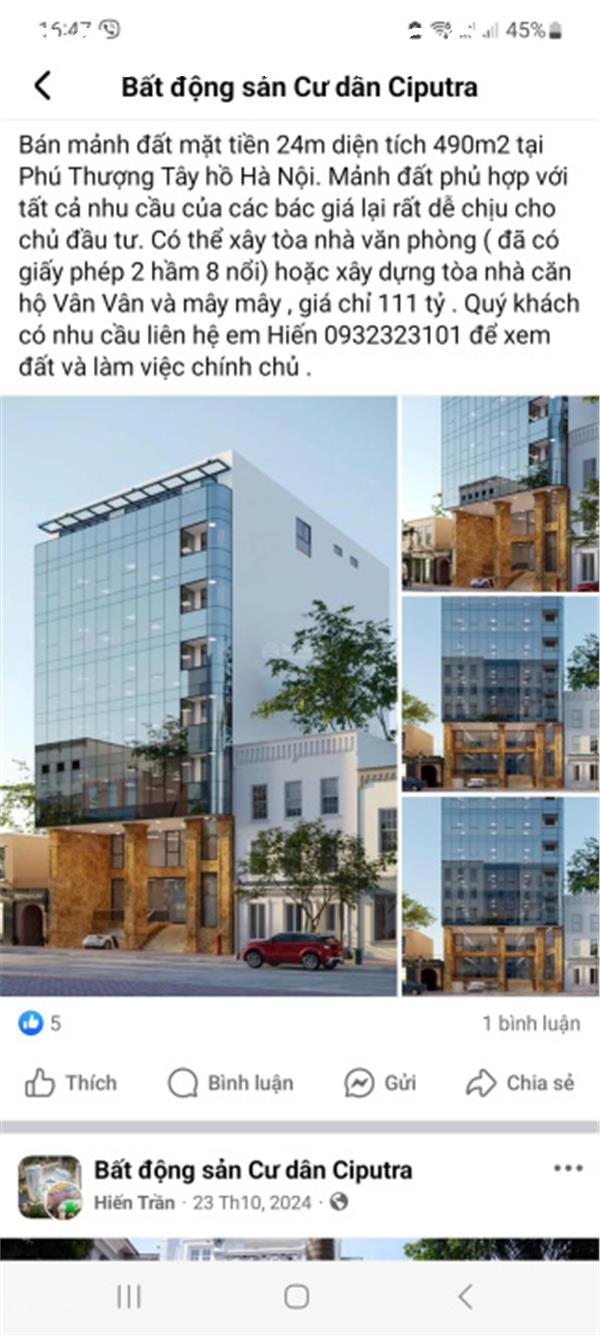 BÁN MẢNH ĐẤT VÀNG DIỆN TÍCH 490M2 TẠI MẶT PHỐ AN DƯƠNG VƯƠNG PHÚ THƯỢNG TÂY HỒ HÀ NỘI - Ảnh 3