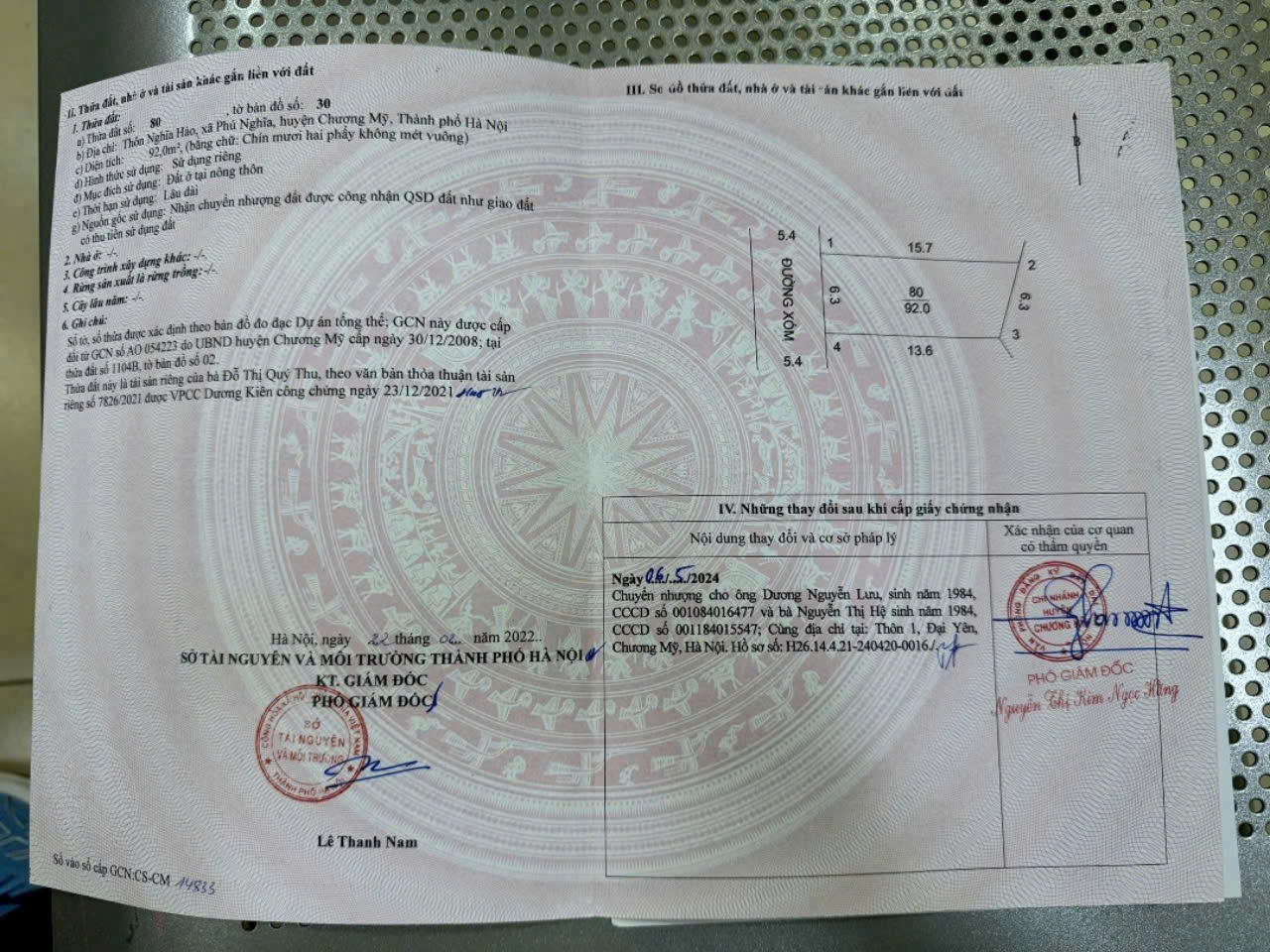 CC cần bán 92m tại thôn nghĩa hảo phú nghĩa chương mỹ hà nội - Ảnh chính