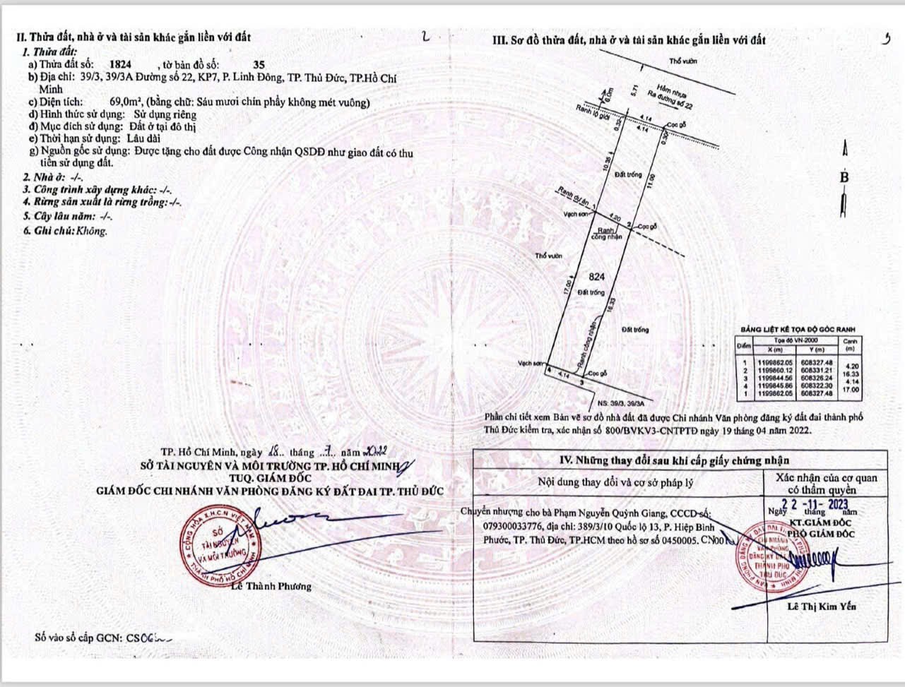 CHÍNH CHỦ BÁN LÔ ĐẤT ĐẸP  Tại   39/3, 39/3A, Đường số 22, Phường Linh Đông, Tp Thủ Đức, HCM - Ảnh chính
