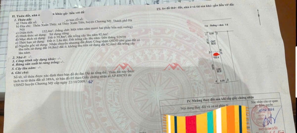 CHÍNH CHỦ BÁN LÔ ĐẤT62M TẠI THỦY XUÂN TIÊN-CHƯƠNG MỸ-HÀ NỘI - Ảnh 3