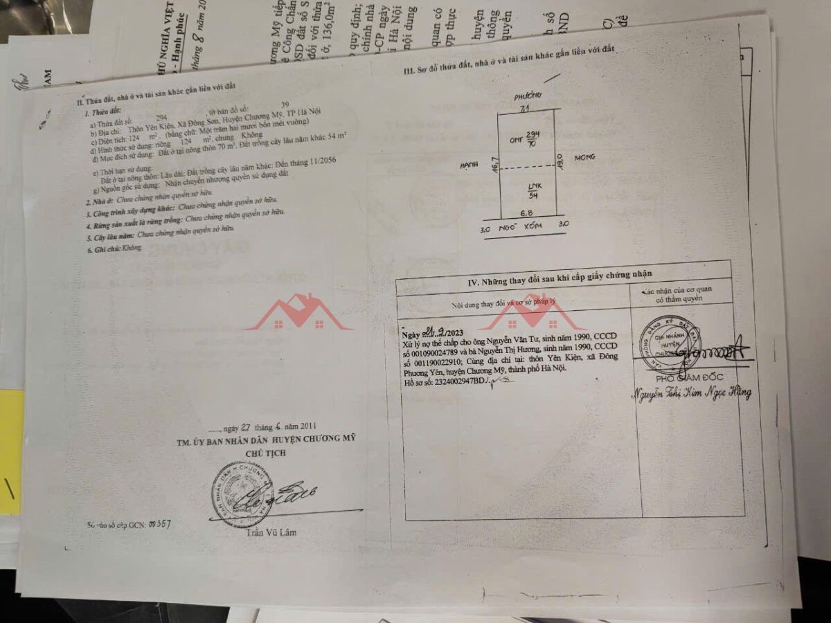 CHÍNH CHỦ BÁN CĂN NHÀ 124M TẠI ĐÔNG SƠN-CHƯƠNG MỸ-HÀ NỘI - Ảnh 2