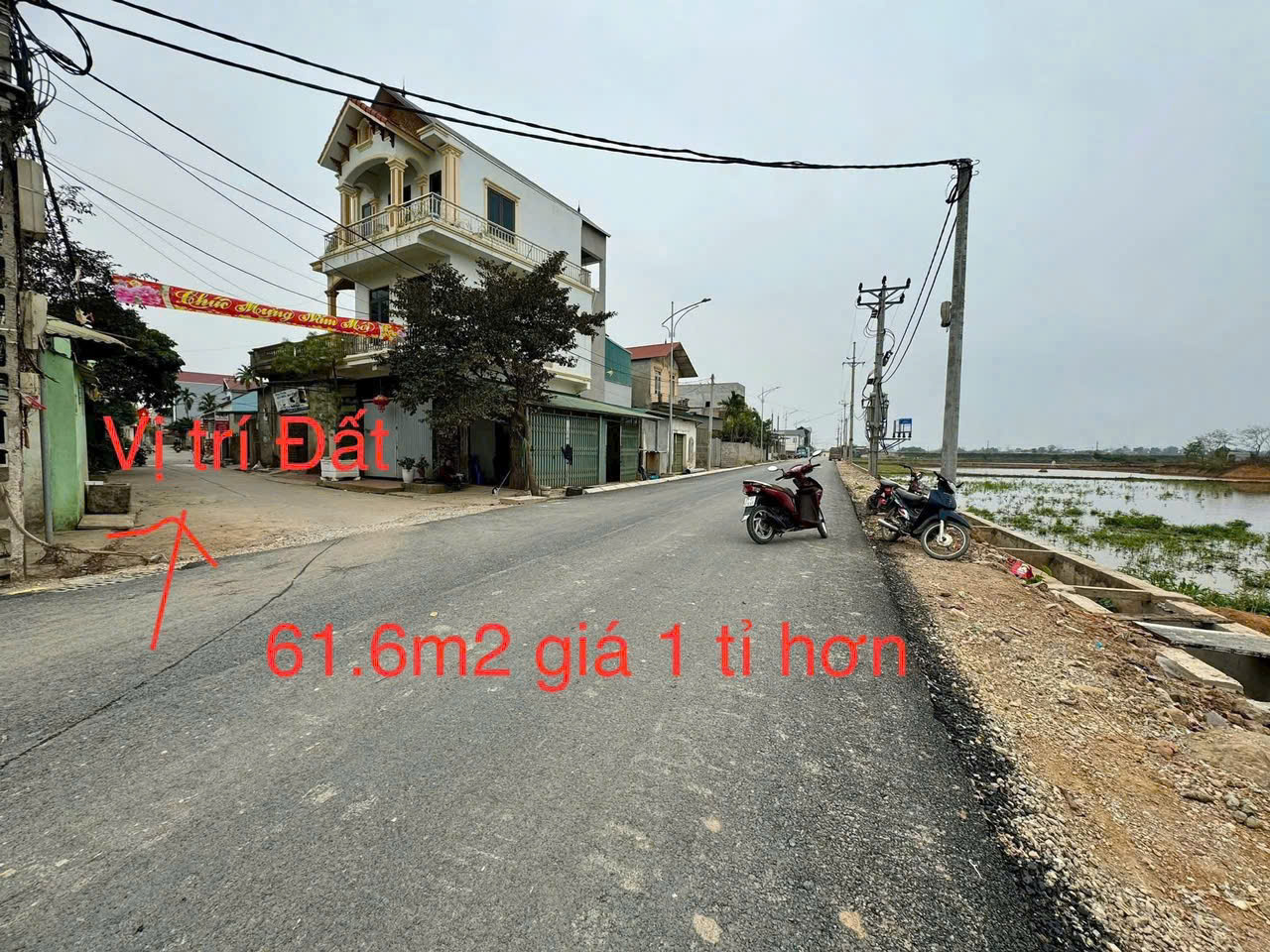 Hơn 1 tỷ có ngay mảnh tại Tốt Động - <br>Chương Mỹ - Hà Nội.<br>- DT: 61,6 m2 mặt tiền 4. hậu 4. - Ảnh 1