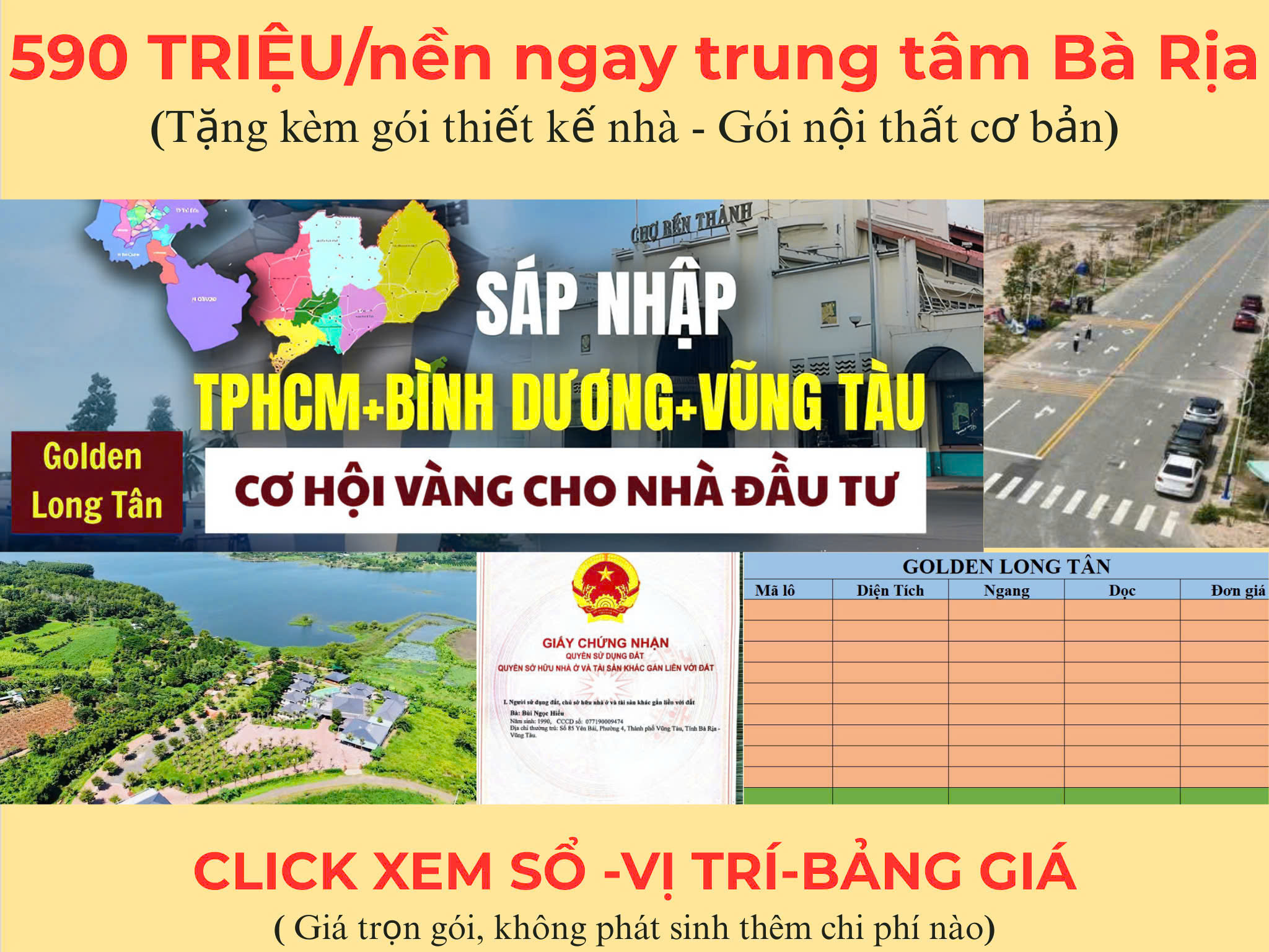 ĐẤT SỔ RIÊNG CHỈ TỪ 590 TRIỆU/NỀN – TẶNG 1 CHỈ VÀNG 9999! - Ảnh chính