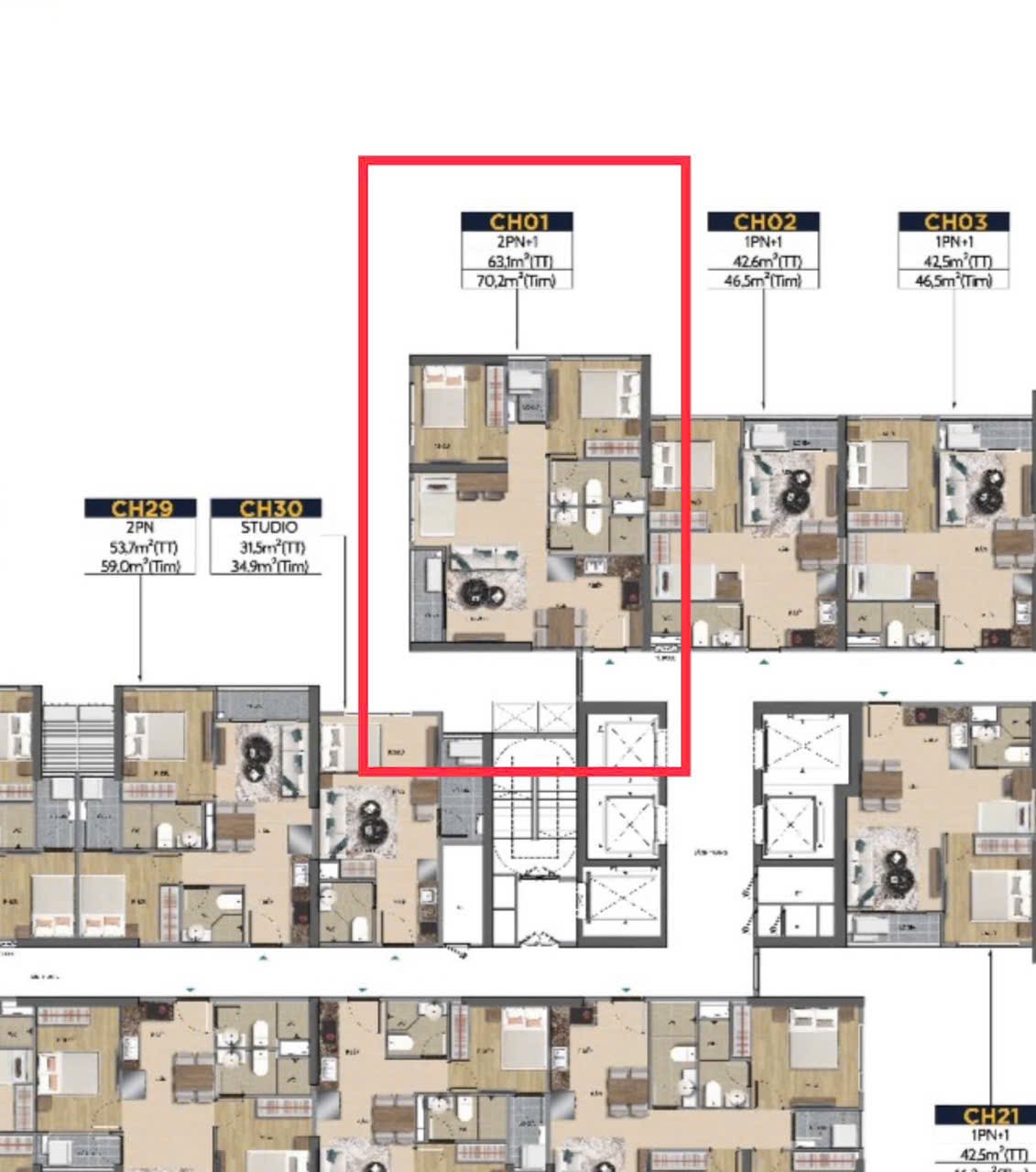 CẦN BÁN GẤP CĂN GÓC 2PN+ (CÓ THỂ LÀM 3PN) – TẦNG CAO VIEW THOÁNG vị trí đẹp tại TP Thủ Đức, TPHCM - Ảnh 1