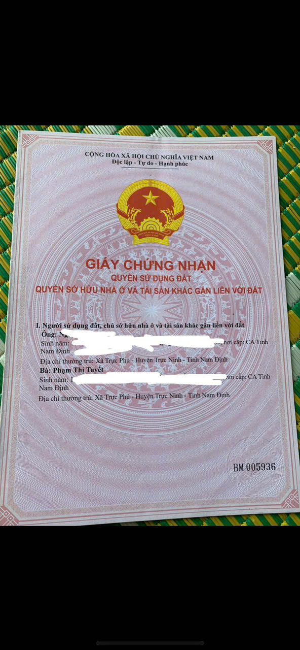 Chính chủ cần bán Nhanh Lô Đất Tại Quốc Lộ 37b – Xã Trực Cường – Huyện Trực Ninh – Nam Định - Ảnh chính