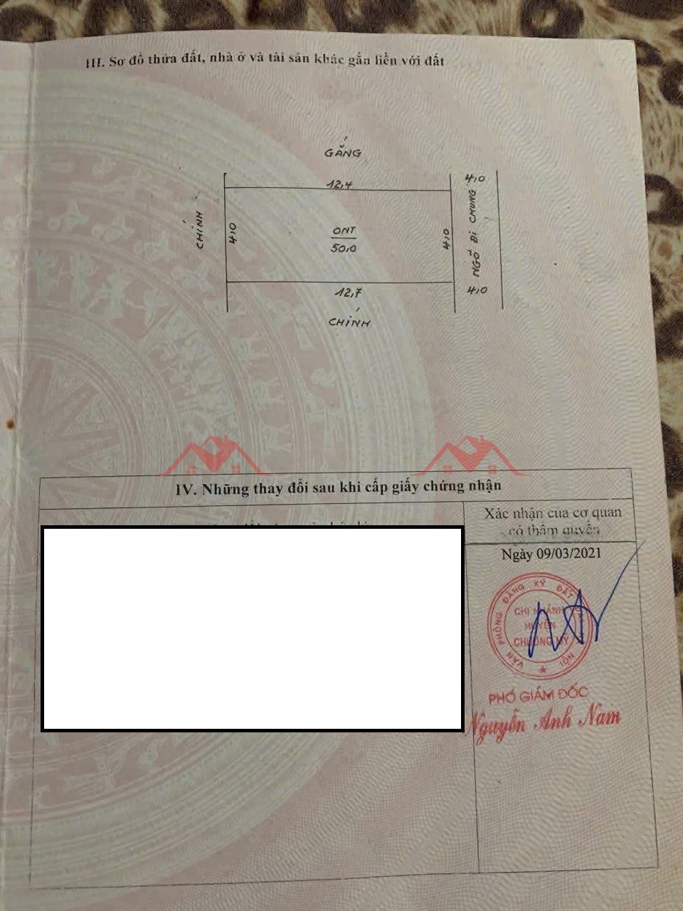 CHÍNH CHỦ BÁN LÔ ĐẤT 50M TẠI THỦY XUÂN TIÊN-CHƯƠNG MỸ-HÀ NỘI - Ảnh 3
