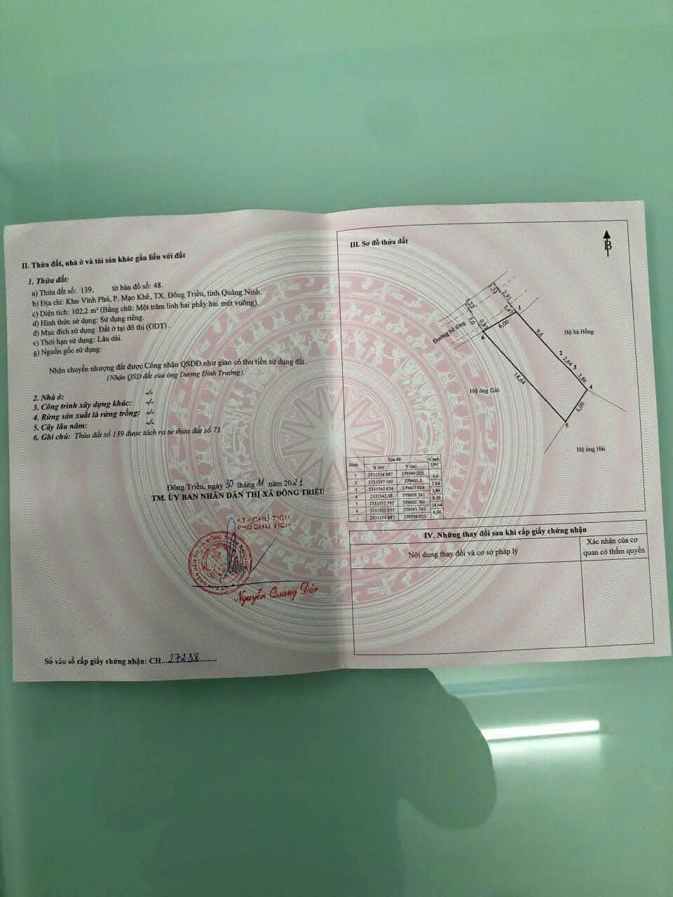 Bán  Lô  Đất  Khu Vĩnh Phú, Phường Mạo Khê , TP Đông triều, Quảng Ninh - Ảnh chính