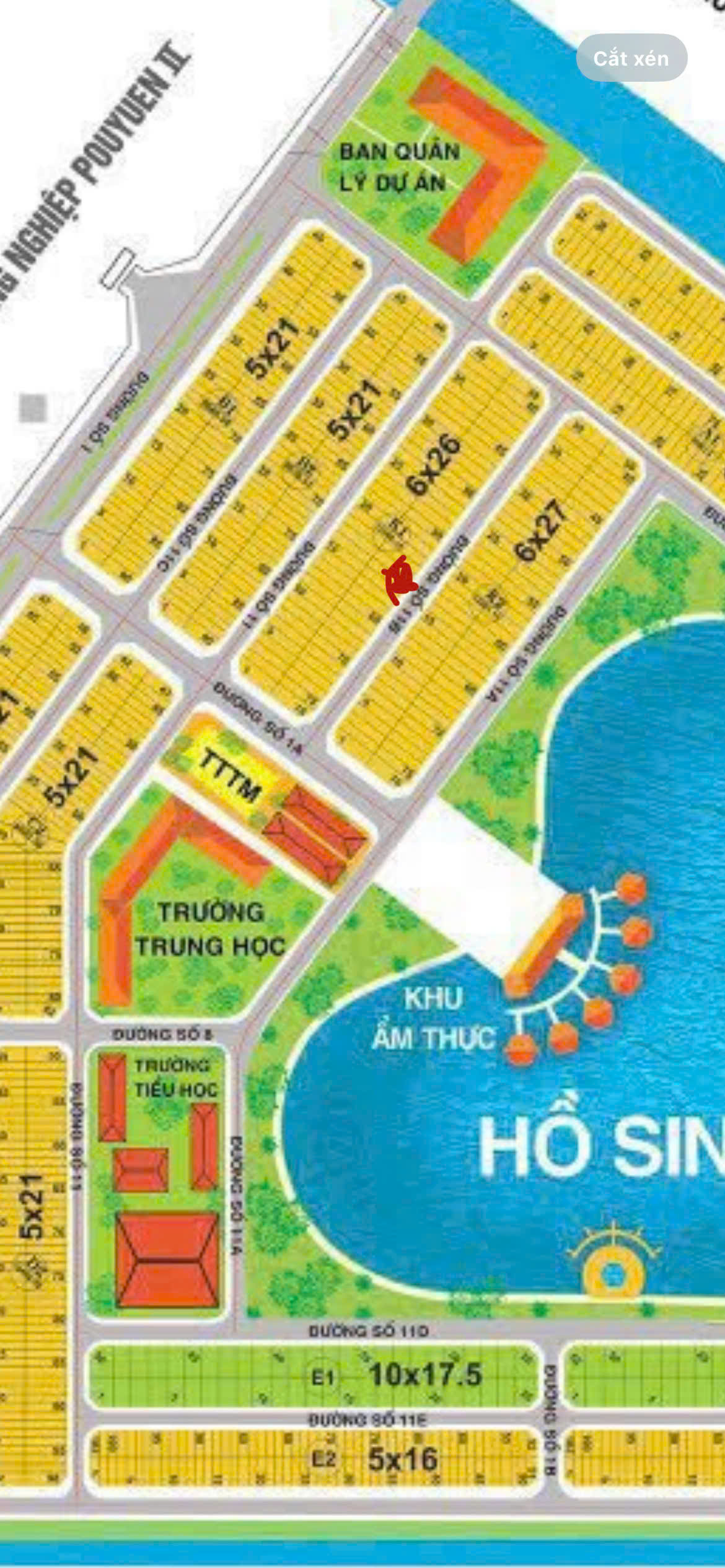 Chính chủ bán đất, sổ hồng, 6x26 156m2, KDC Tân Đô. Hướng Đông, Dự án KDC Tân Đô, Đường Tỉnh Lộ 10, - Ảnh chính