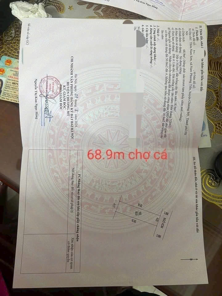 ĐẤT ĐẸP - GIÁ TỐT - Cần Bán Nhanh Lô Đất Vị Trí Đắc Địa Tại Nam Phương Tiến, Chương Mỹ, Hà Nội - Ảnh 1