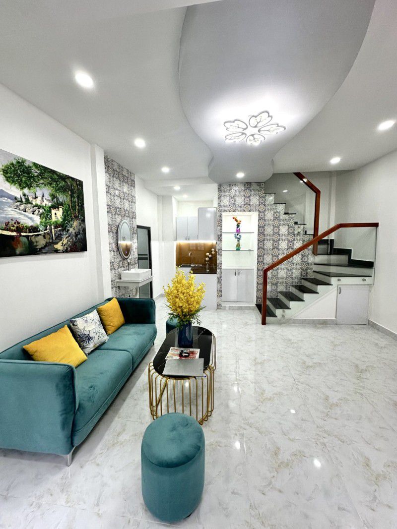 NHÀ BÌNH THẠNH ĐƯỜNG NGUYỄN VĂN ĐẬU - 2 TẦNG SÁT HẼM XE TẢI TRÁNH - 2PN - NHÀ MỚI CỰC XINH XẮN - - Ảnh 1
