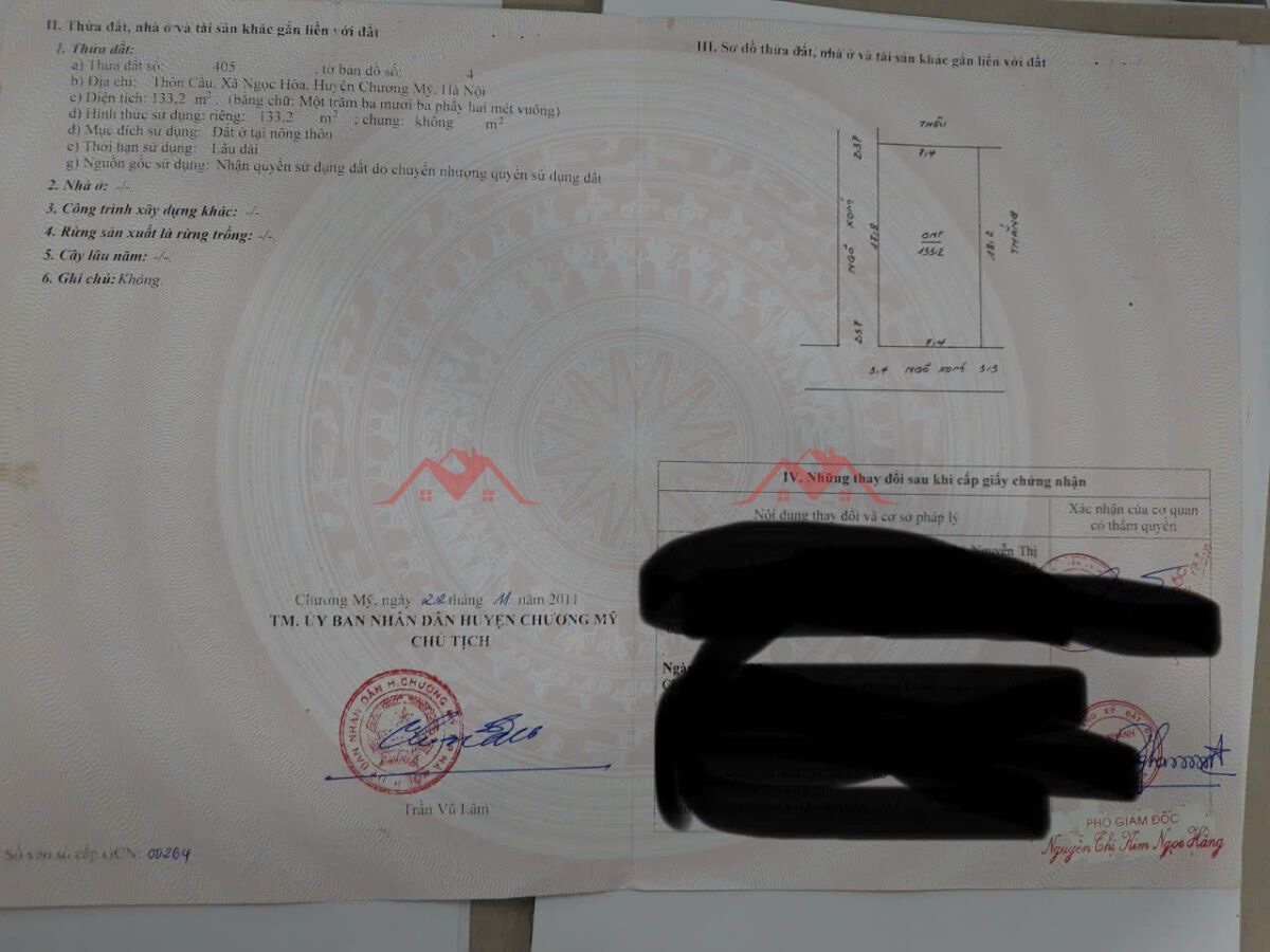 CHÍNH CHỦ BÁN LÔ ĐẤT 133,2M TẠI NGỌC HÒA-CHƯƠNG MỸ-HÀ NỘI - Ảnh 4