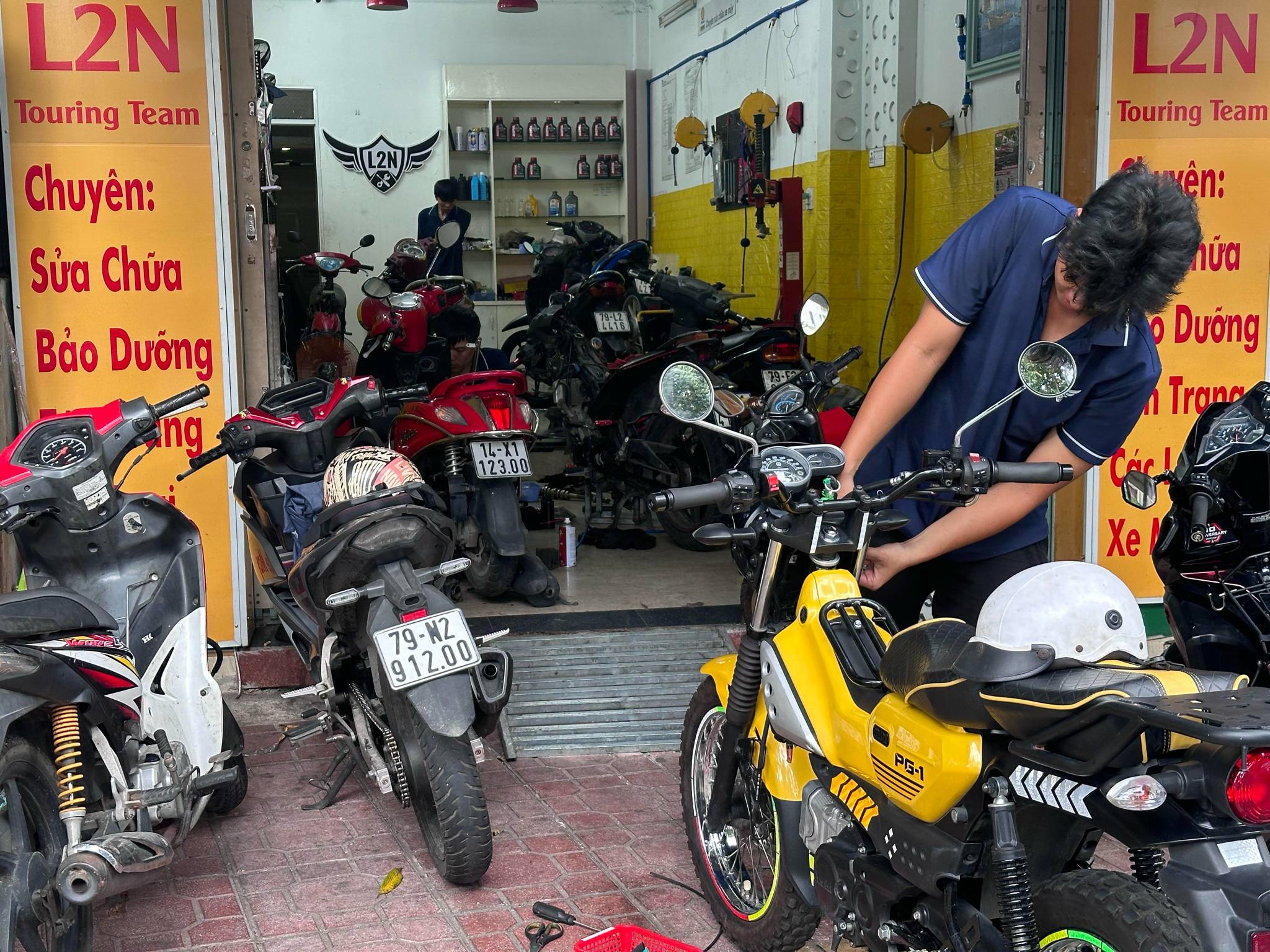 Sang tiệm sửa xe tại đường Nguyễn Đức Cảnh, Phước Long, Nha Trang - Ảnh chính