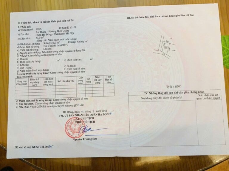 CHÍNH CHỦ BÁN LÔ ĐẤT 51M TẠI BIÊN GIANG-HÀ ĐÔNG-HÀ NỘI - Ảnh 4