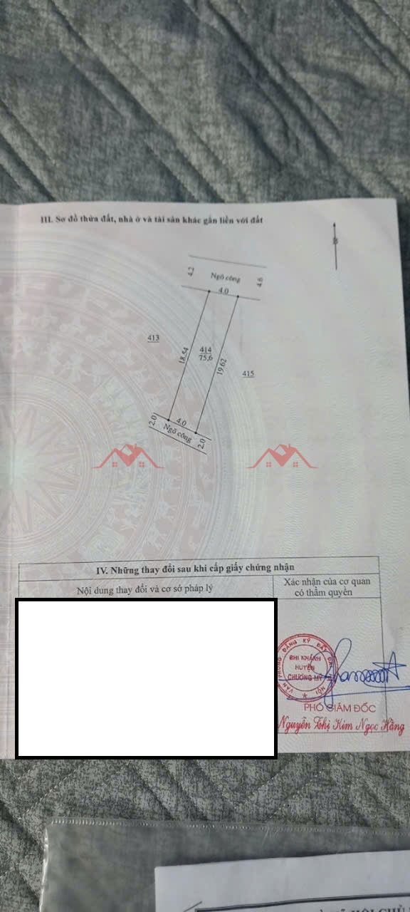 CHÍNH CHỦ BÁN LÔ ĐẤT 75,6M TẠI ĐẠI YÊN-CHƯƠNG MỸ-HÀ NỘI - Ảnh 3