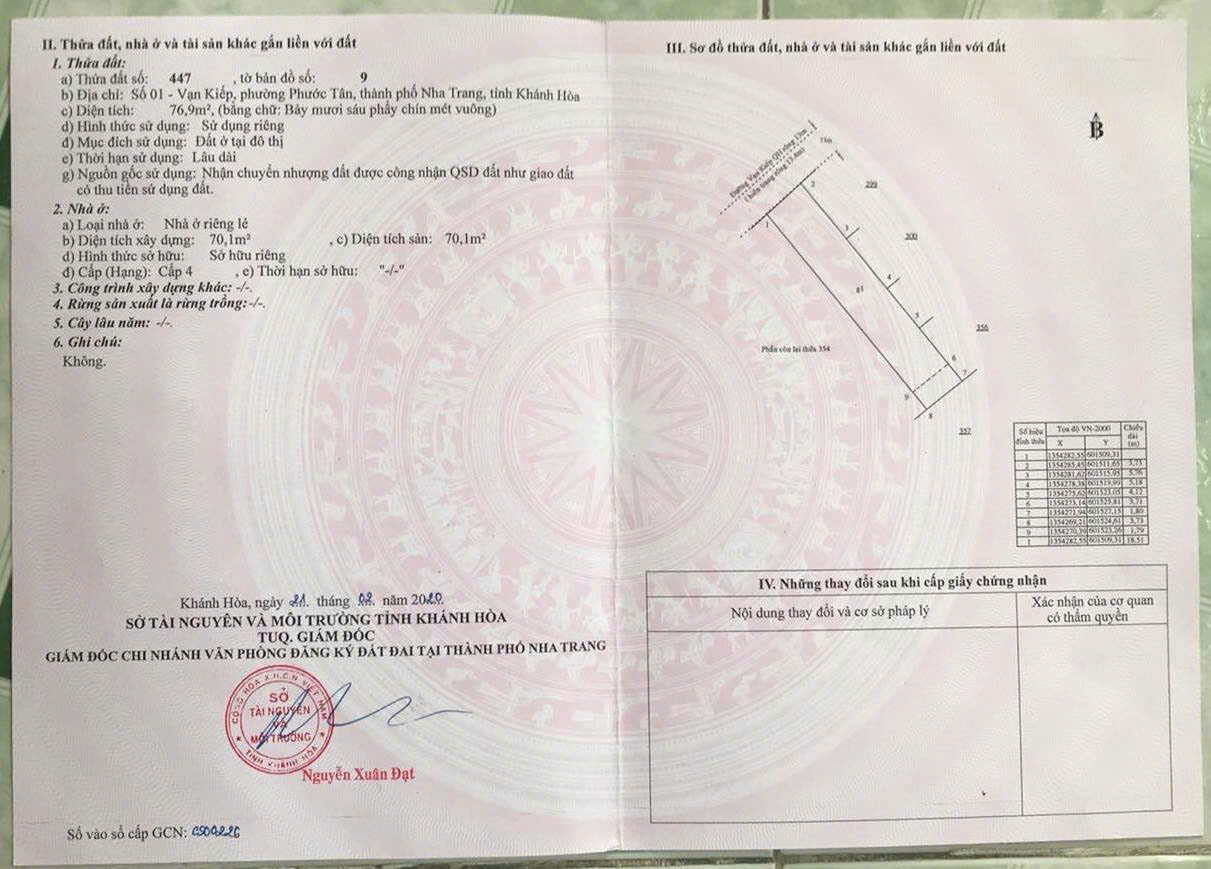 Bán nhà cấp 4 mặt tiền đường Vạn Kiếp – Khánh Hòa 76.9m2 giá 7.3 tỷ lh em Trinh - Ảnh 1