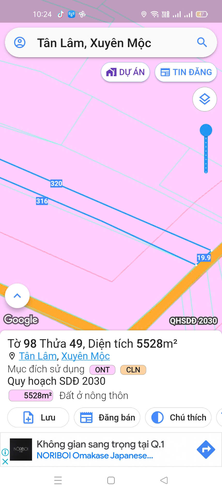 chủ cần bán 5,5 sào phun hồng hết đất vườn mít chất đất đỏ ba zan màu mỡ có 20m mặt tiền đường nhựa - Ảnh chính