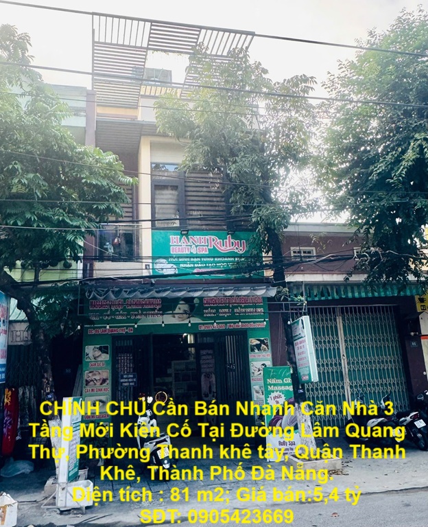 CHÍNH CHỦ Cần Bán Nhanh Căn Nhà 3 Tầng Mới Kiên Cố Tại Phường Thanh Khê Tây, Q. Thanh Khê, Đà Nẵng. - Ảnh chính