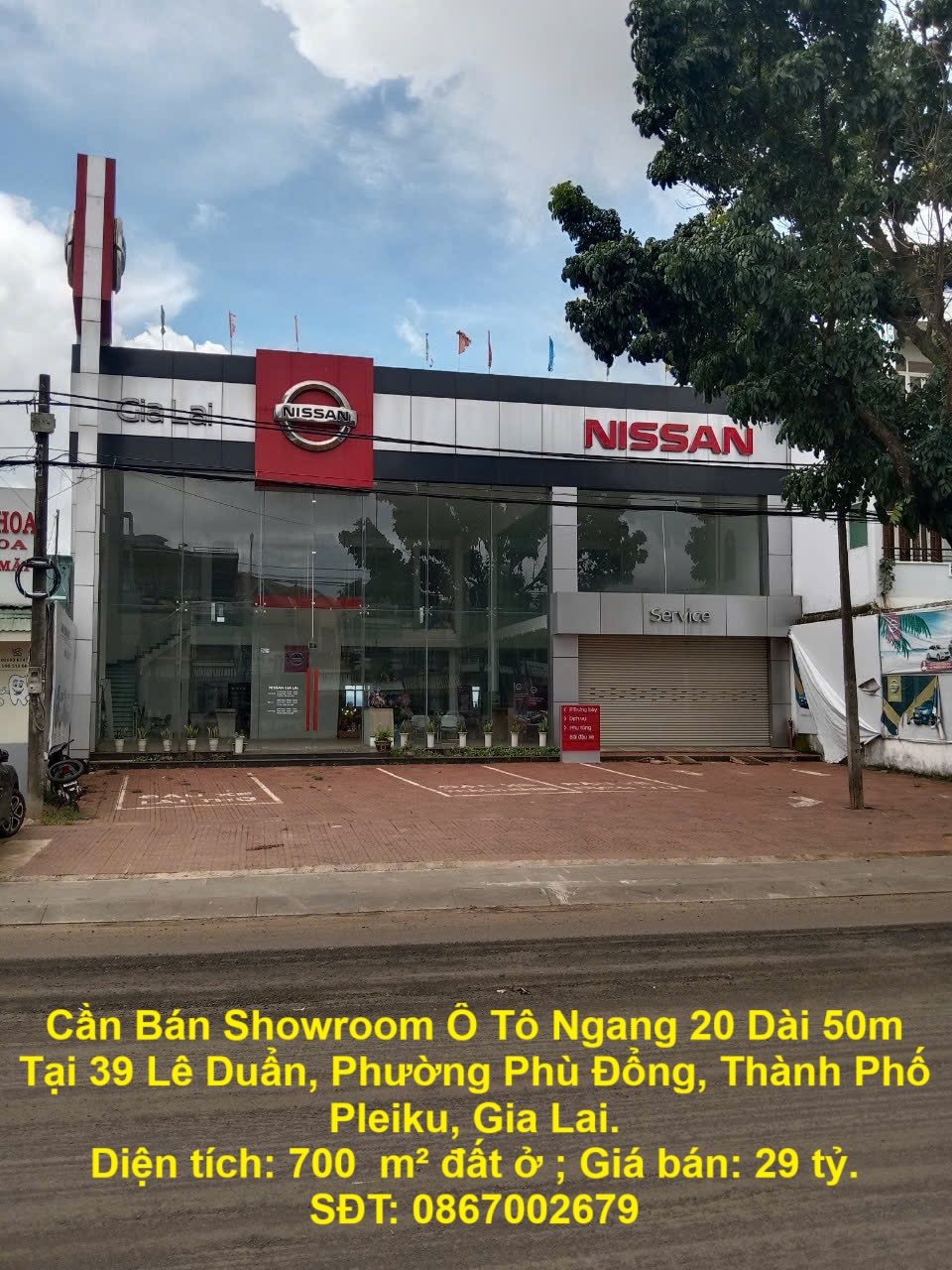 Cần Bán Showroom Ô Tô Ngang 20 Dài 50m Tại 39 Lê Duẩn, Phường Phù Đổng, Thành Phố Pleiku, Gia Lai. - Ảnh chính