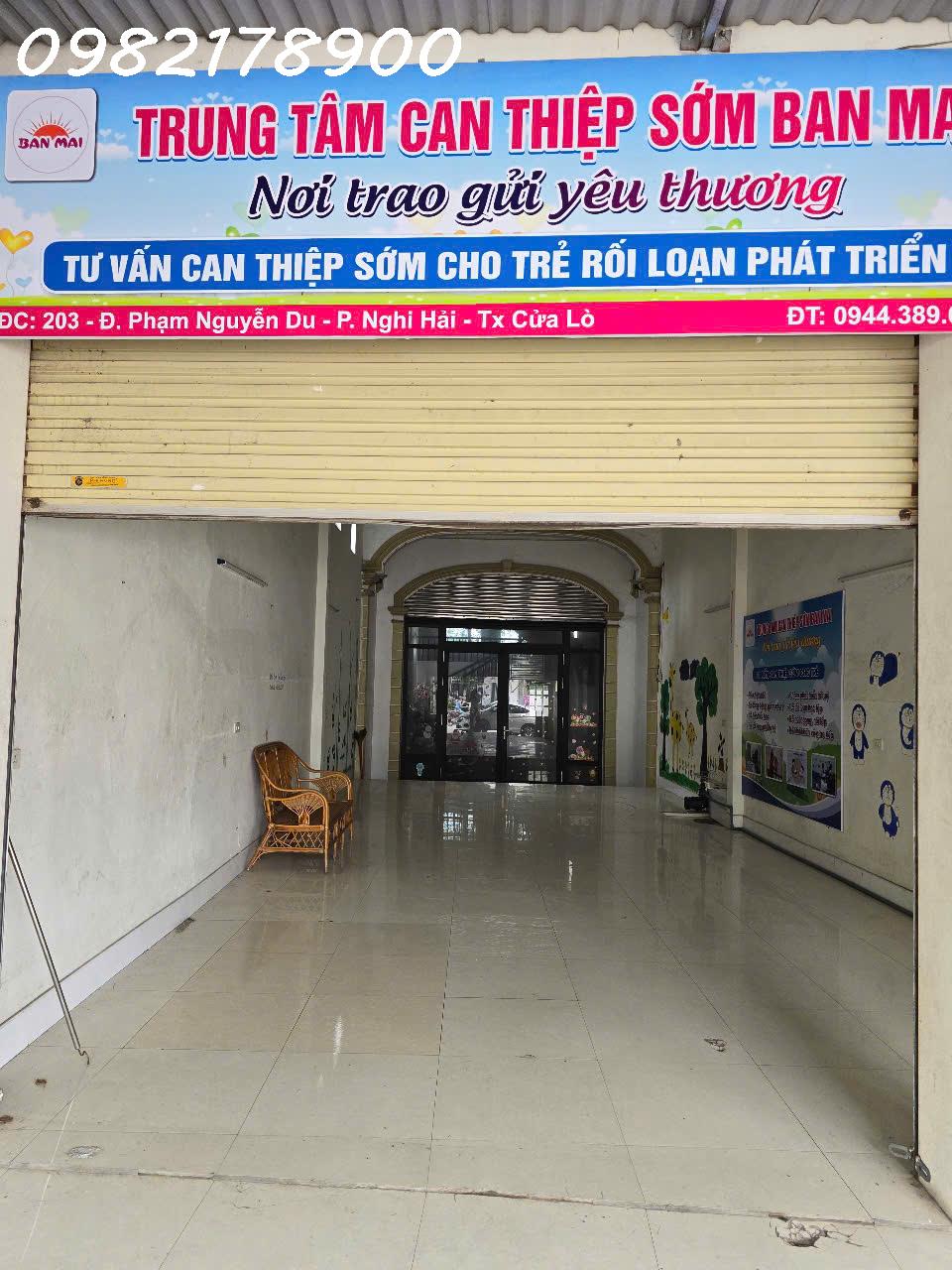 Chính chủ cho thuê nhà mặt tiền đường Phạm Nguyễn Du (rộng 25m, trục chính Vinh - Cửa Lò) - Ảnh 1