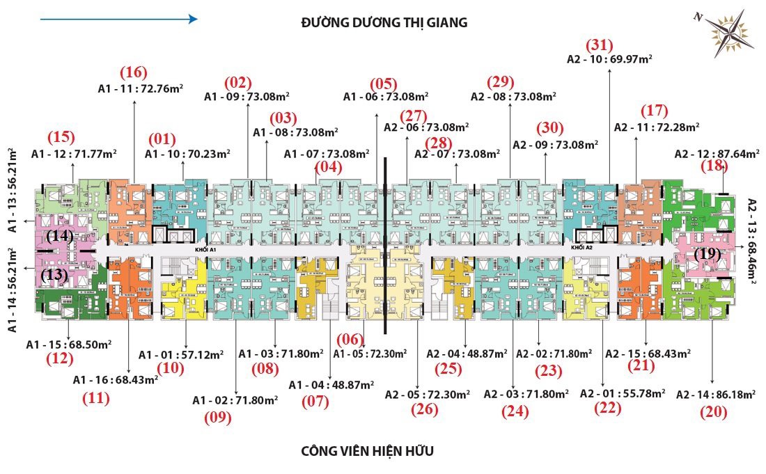 Bán CHUNG CƯ Moscow Tham Lương - 73m2 - 2.2 tỷ - Full Nội Thất! - Ảnh 2