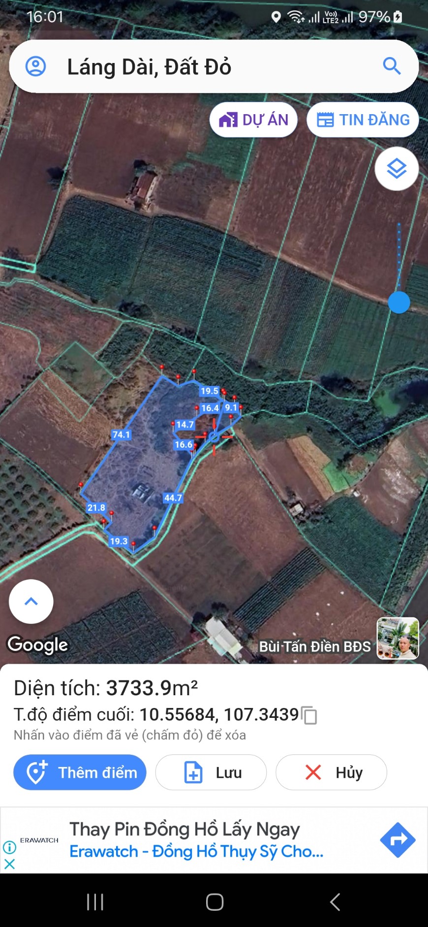 Chủ cần ra gấp miến đất 3500m có 100m thổ cư đất hồng - Ảnh chính