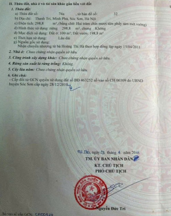 Bán lô đất đẹp - Vị trí đẹp tại Thanh Trí, Minh Phú, Sóc Sơn, Hà Nội - Ảnh 3