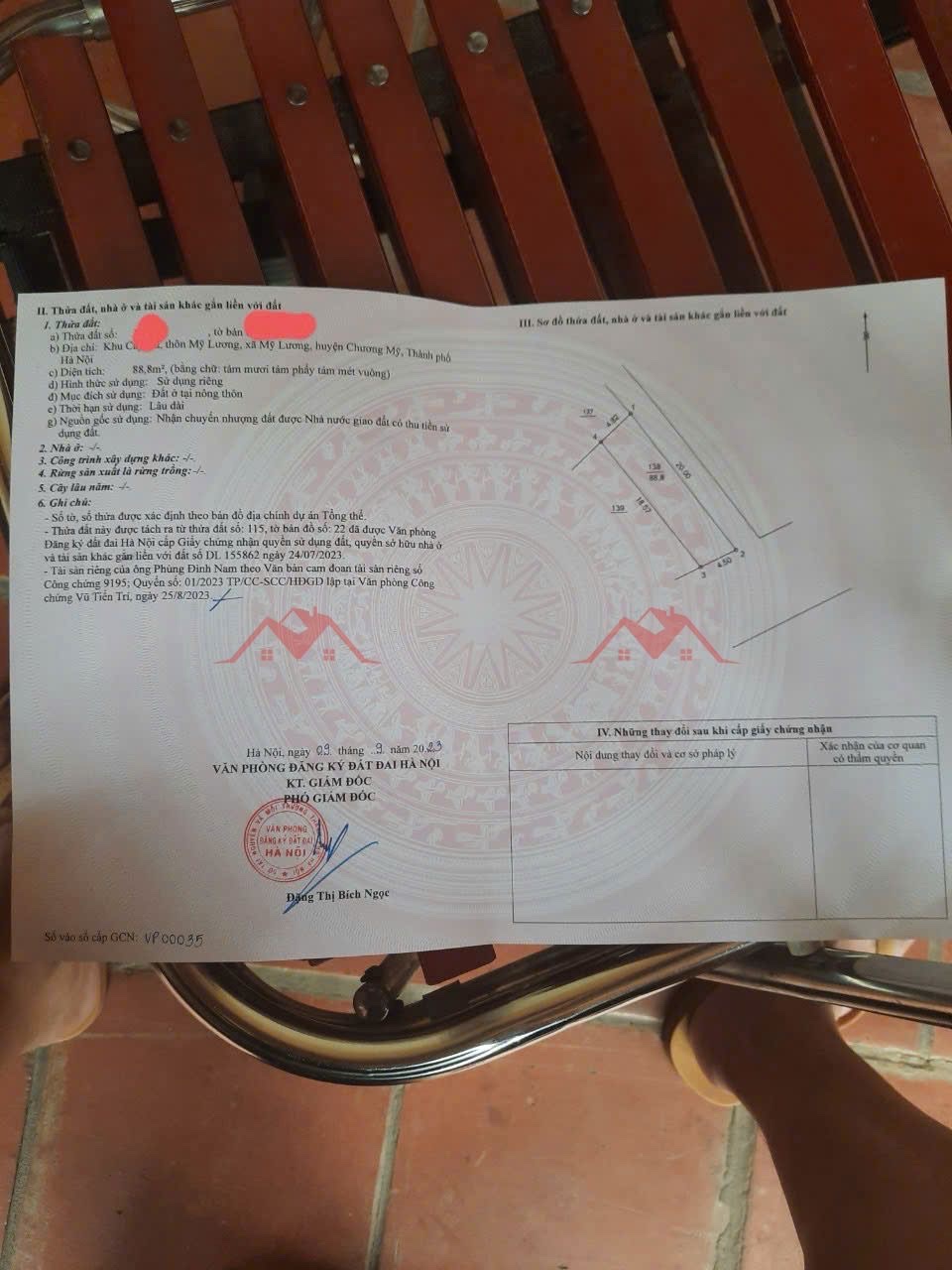 CHÍNH CHỦ BÁN LÔ ĐẤT 88,8M TẠI MỸ LƯƠNG-CHƯƠNG MỸ-HÀ NỘI - Ảnh 2