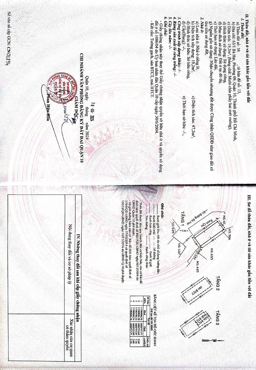 -  BÁN NHÀ  63/1 Bà Hạt quận 10 - Ảnh 1