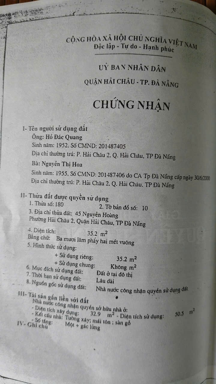 NHÀ CHÍNH CHỦ - GIÁ TỐT Cần Bán Nhà mặt tiền Nguyễn Hoàng, Hải Châu, Đà Nẵng - Ảnh 1