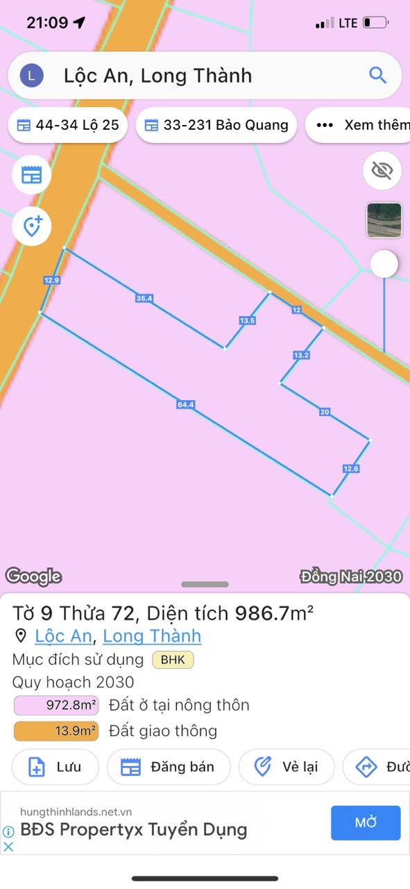 Đât đẹp giá tốt đất Lộc An sân bay Long Thành. Nơi kinh doanh thịnh vượng, an cư hạnh phúc. - Ảnh 1