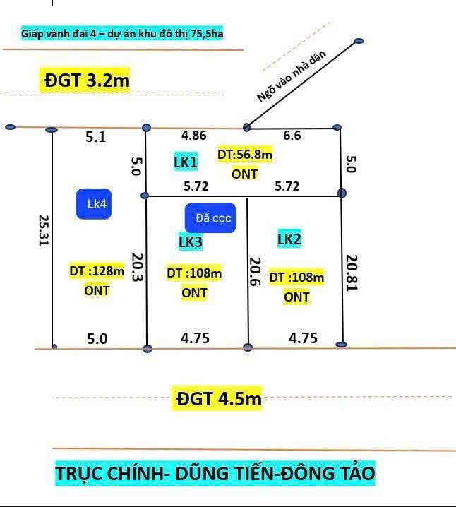 CỰC HIẾM Lô Liền Kề KHOÁI CHÂU, HƯNG YÊN Chỉ 1,3 tỷ, Gần Vành Đai 4 - Ảnh 1