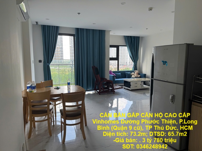CẦN BÁN GẤP CĂN HỘ CAO CẤP Vinhomes Đường Phước Thiện, P.Long Bình (Quận 9 cũ), TP Thủ Đức, HCM - Ảnh chính
