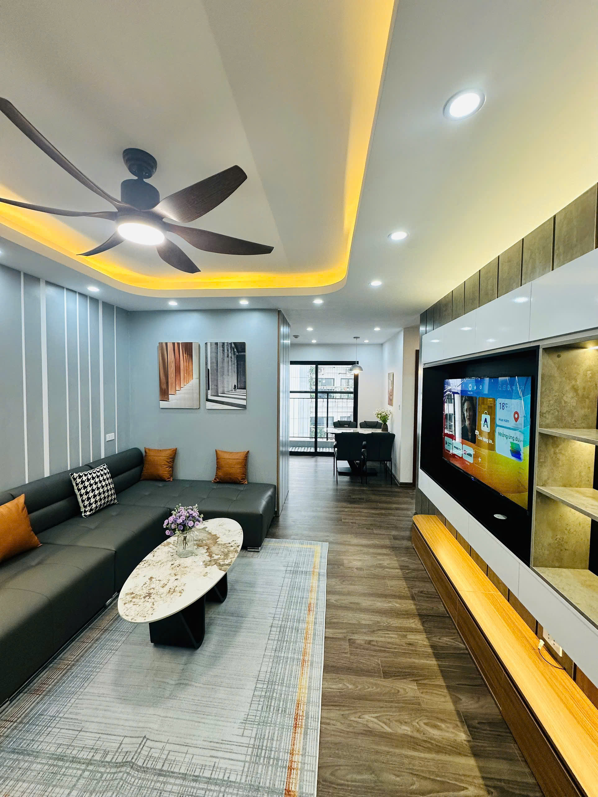 B.án căn góc chung cư Hateco Hoàng Mai, Yên Sở, Quận Hoàng Mai, 86m2, 3 ngủ, full nội thất mới đét, - Ảnh 1