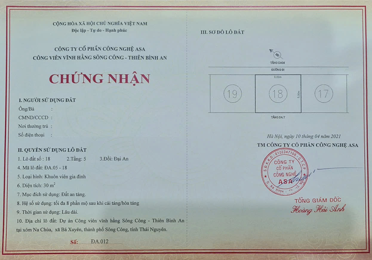 Đất nghĩa trang, đất công viên vĩnh hằng công viên nghĩa trang Thiên Bình An, Sông Công, Thái Nguyên - Ảnh 4