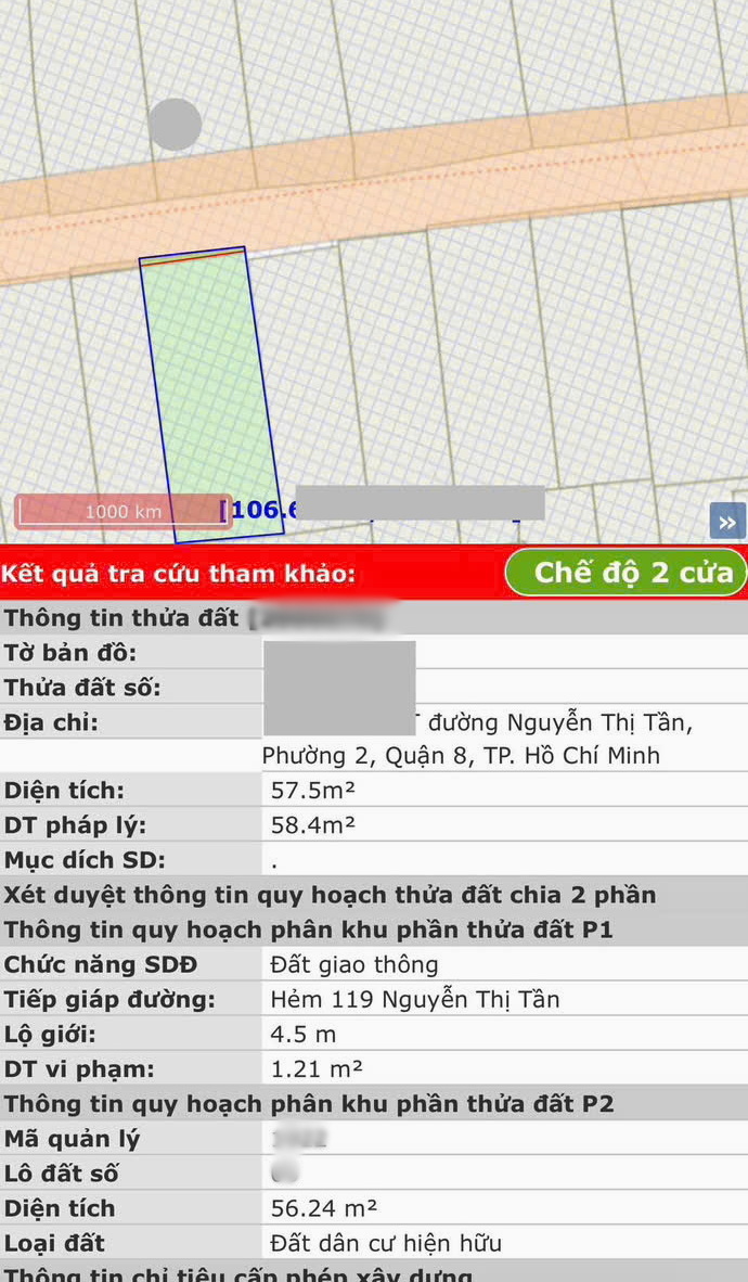 Nhà 4.6*13m/NH Nguyễn Thị Tần P2Q8 ko lộ giới - Ảnh 2
