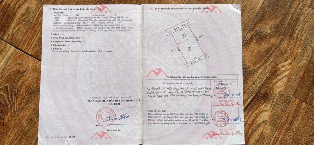 CHÍNH CHỦ BÁN LÔ ĐẤT 162,4M TẠI HOÀNG VĂN THỤ-CHƯƠNG MỸ-HÀ NỘI - Ảnh 4