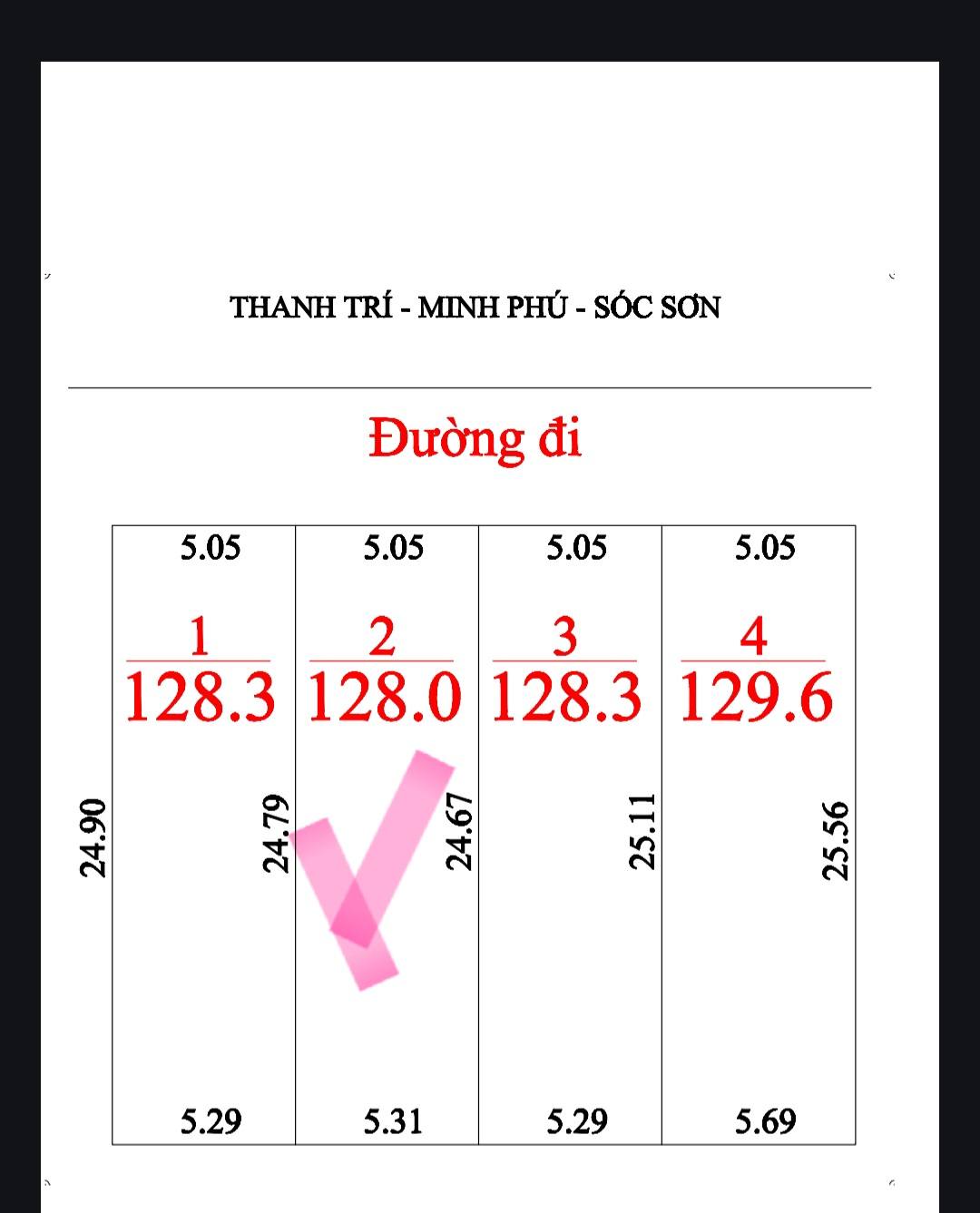 Đất Thanh Trí 128m2, mt5m,hậu 5.3m, chỉ 2.63 tỷ, Sóc Sơn. Ô tô. - Ảnh 4