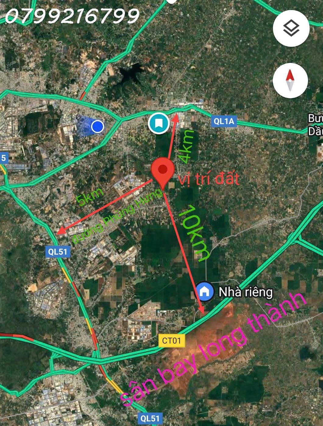 Đất nền giá rẻ sổ riêng thổ cư 1 sẹc Phùng Hưng An Viễn giá bán 1 tỷ 1/nền.LH 0799 216 799 em Trinh. - Ảnh 1