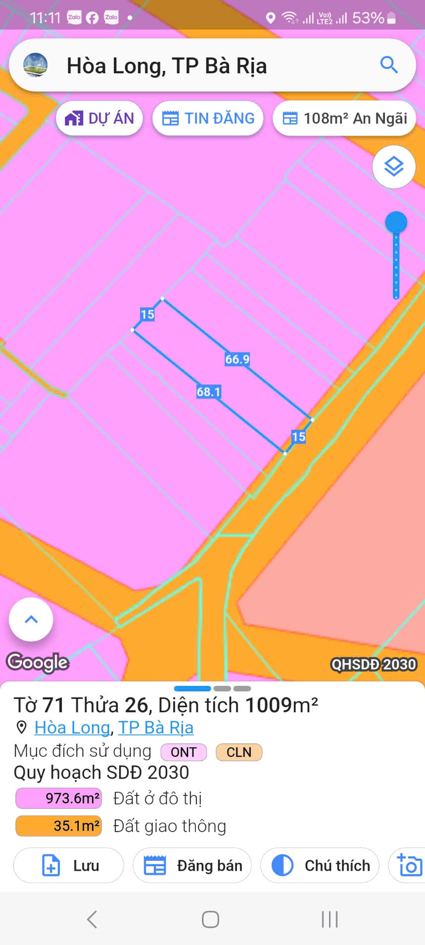 🎯 CẦN BÁN LÔ ĐẤT ĐẸP – DIỆN TÍCH 1.008 m² – XÃ HÒA LONG, TP. BÀ RỊA - Ảnh 2
