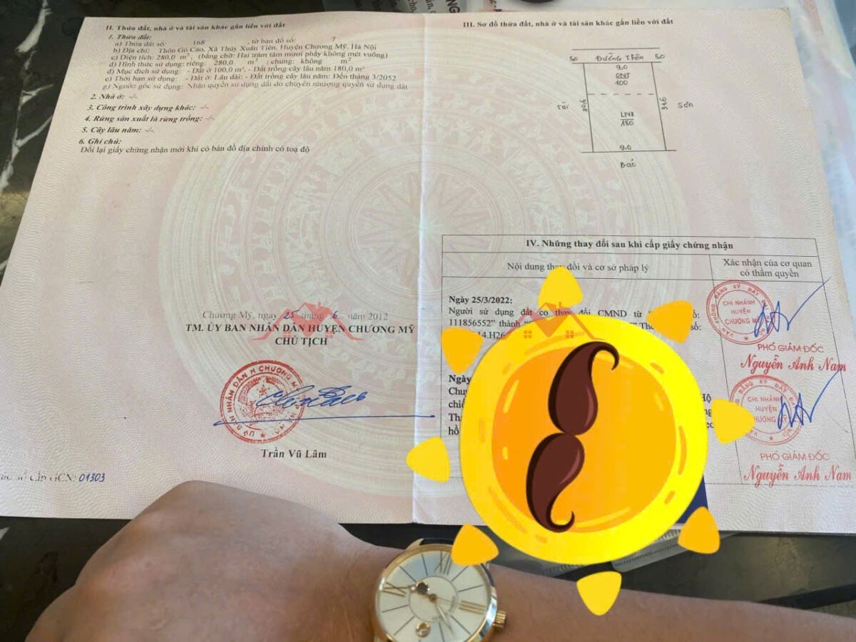 CHÍNH CHỦ BÁN LÔ ĐẤT 280M TẠI THỦY XUÂN TIÊN-CHƯƠNG MỸ-HÀ NỘI - Ảnh 3