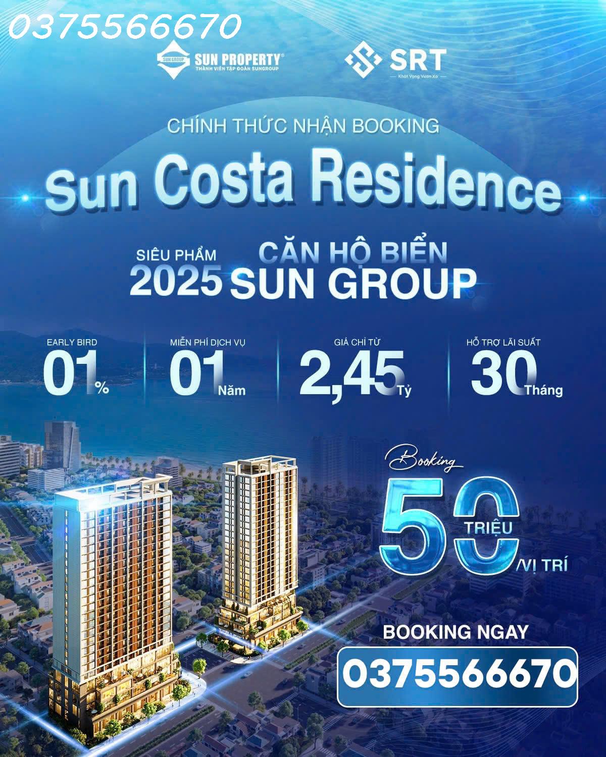 CHÍNH THỨC NHẬN BOOKING – TÒA THÁP CĂN HỘ SUN VƯƠNG THỪA VŨ- SUN COSTA RESIDENCE- SUNGROUP - Ảnh chính