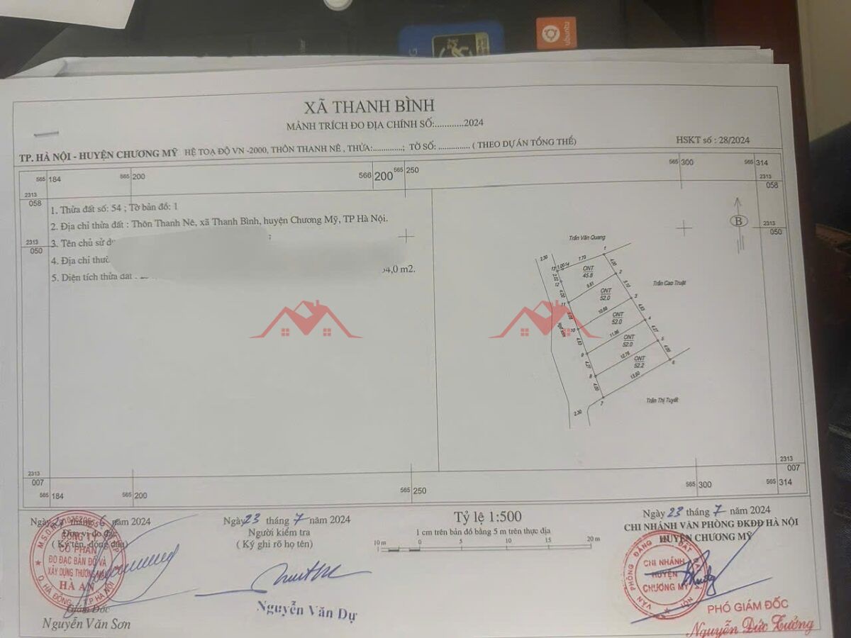 CHÍNH CHỦ BÁN LÔ ĐẤT 52,2M TẠI THANH BÌNH-CHƯƠNG MỸ-HÀ NỘI - Ảnh 3