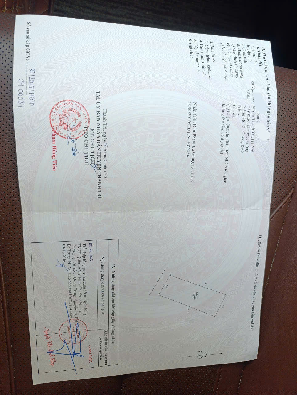 vạn phúc thanh trì hà nội, diện tích to , phù hợp làm chung cư mini. nhà ở ,5,3 tỉ cho 78 m , đất - Ảnh chính
