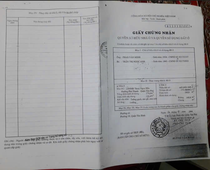 CHÍNH CHỦ CẦN BÁN NHANH NHÀ 2 MẶT TIỀN THOẠI NGỌC HẦU,  PHÚ THẠNH TÂN PHÚ, TP. HỒ CHÍ MINH - Ảnh 4