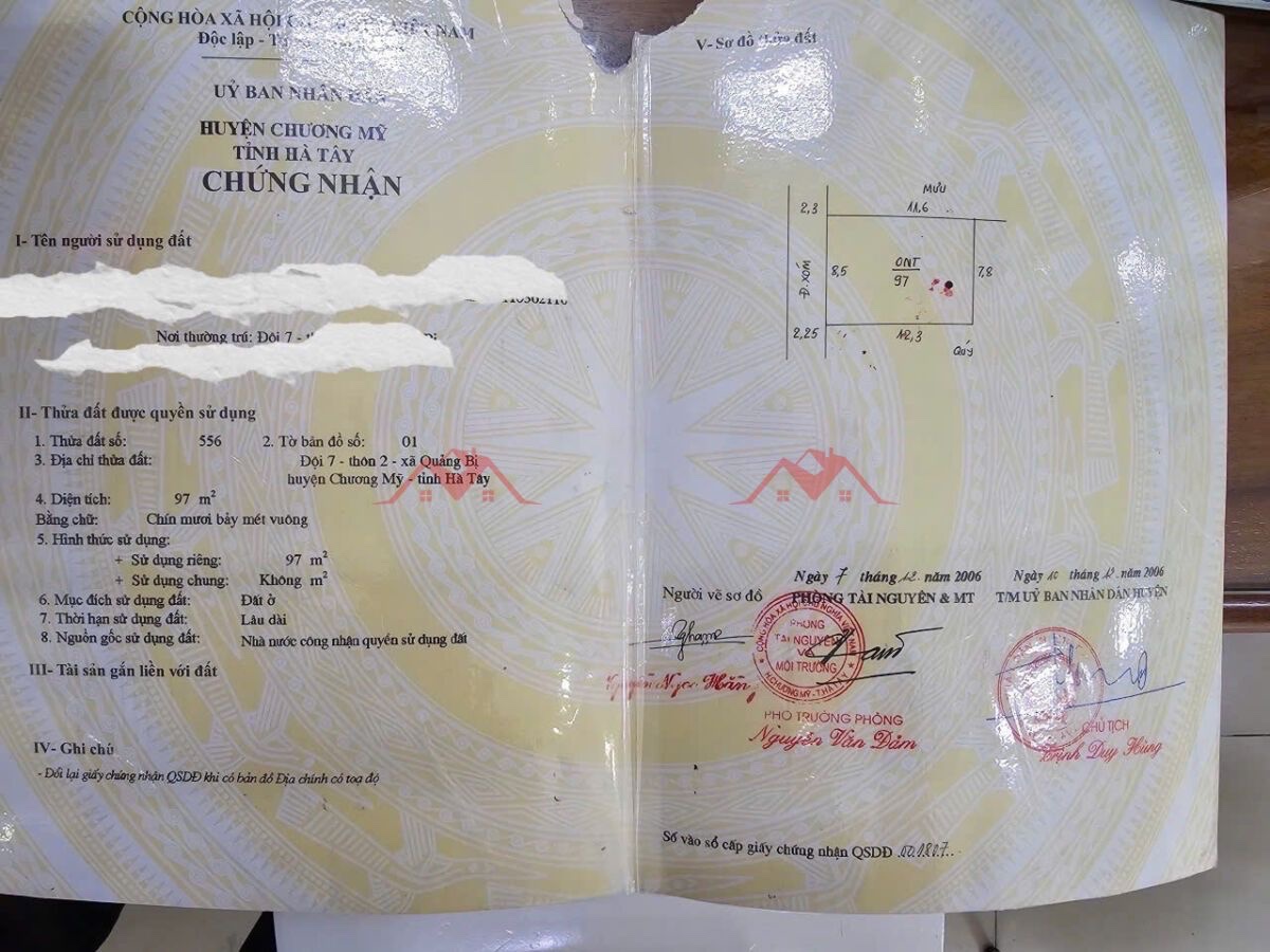 CHÍNH CHỦ BÁN LÔ ĐẤT 97M TẠI QUẢNG BỊ-PHƯỜNG CHƯƠNG MỸ-HÀ NỘI - Ảnh 2