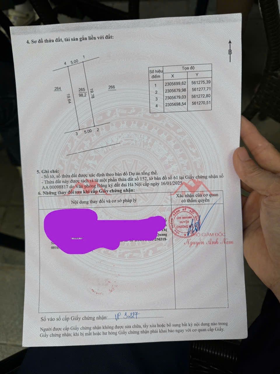 CHÍNH CHỦ BÁN LÔ ĐẤT 98,2M TẠI NAM PHƯƠNG TIẾN-PHƯỜNG CHƯƠNG MỸ-HÀ NỘI - Ảnh 4